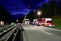 VU Gefahrgut LKW umgestuerzt A 4 Rich Koeln Hoehe AS Gummersbach P609